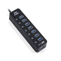 7 Ports USB Hub 3.0 with Switch